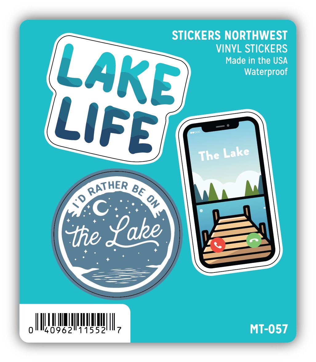Lake Life Stickers (3 pack)