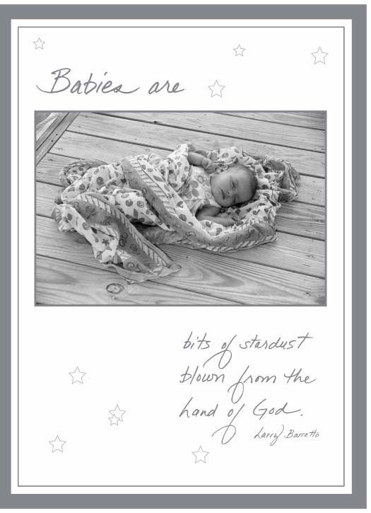 Babies are bits of stardust... - New Baby Card