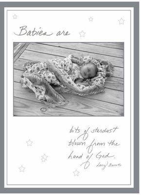 Babies are bits of stardust... - New Baby Card