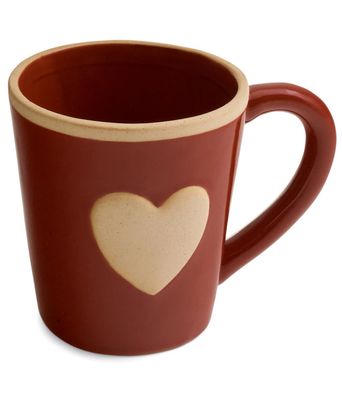 Mug with Heart Stoneware