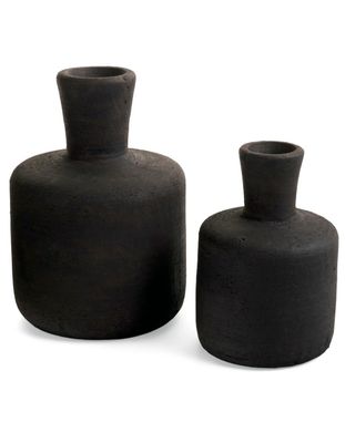 Bottle Shaped Terracotta Black/Brown LG