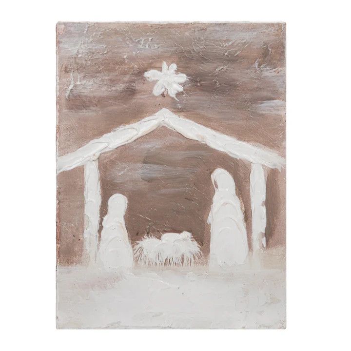 Hand Painted Manger Cleche
