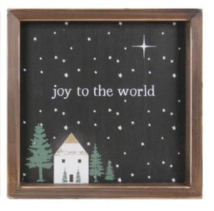 Wood Joy to the World Sign
