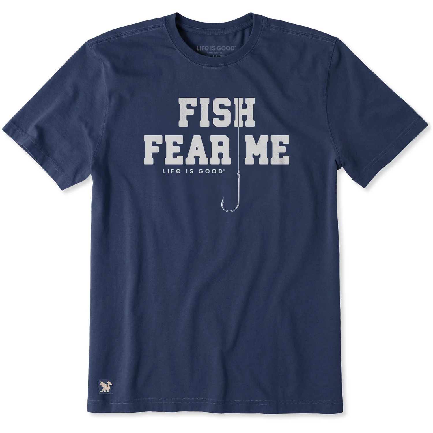 Life is Good Men's Hook Fish Fear Me Tee, Size: MD