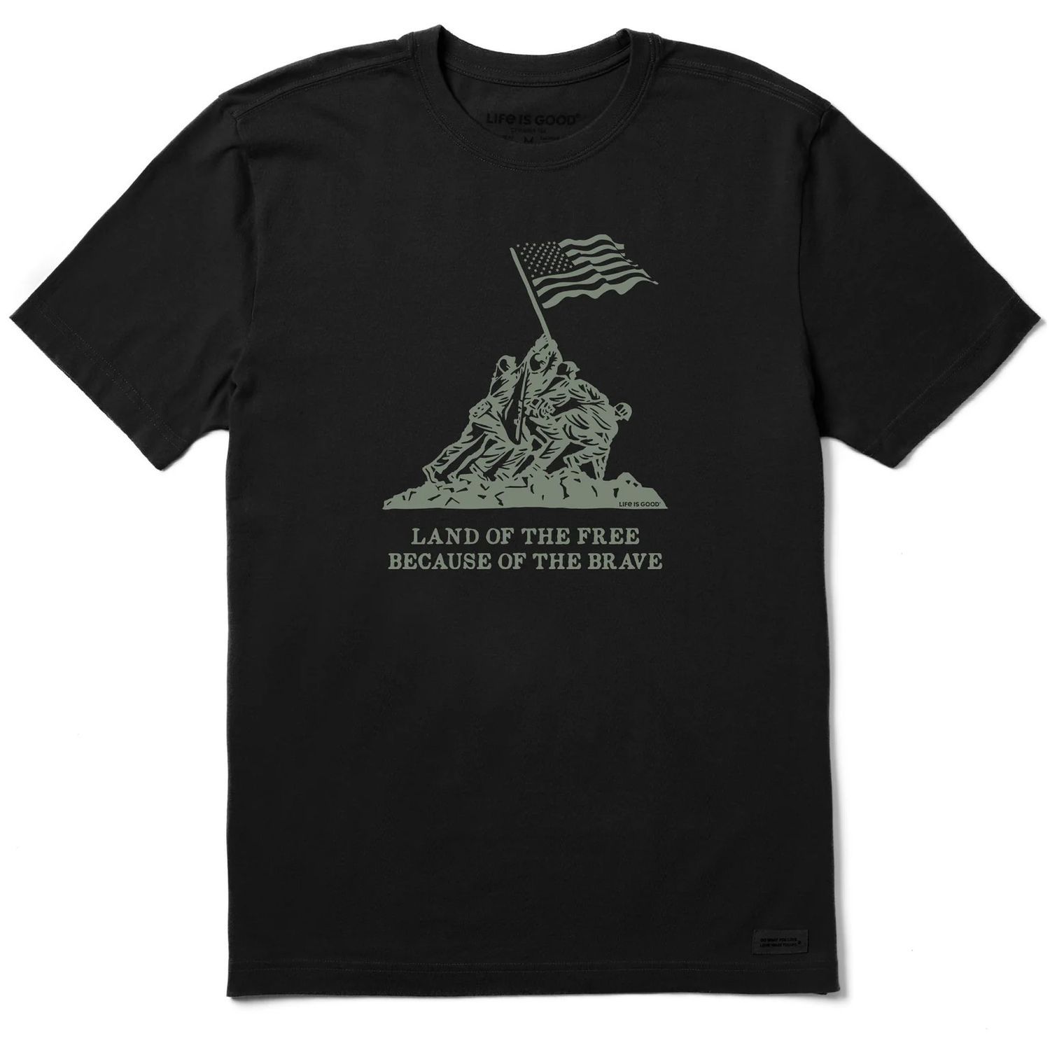 Life is Good Men's Land of the Free Tee, Size: MD