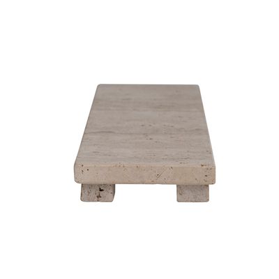 Stone Footed Serving Board, Beige