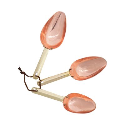 Stainless Steel Scoops w/ Copper &amp; Brass Finish, Set of 3