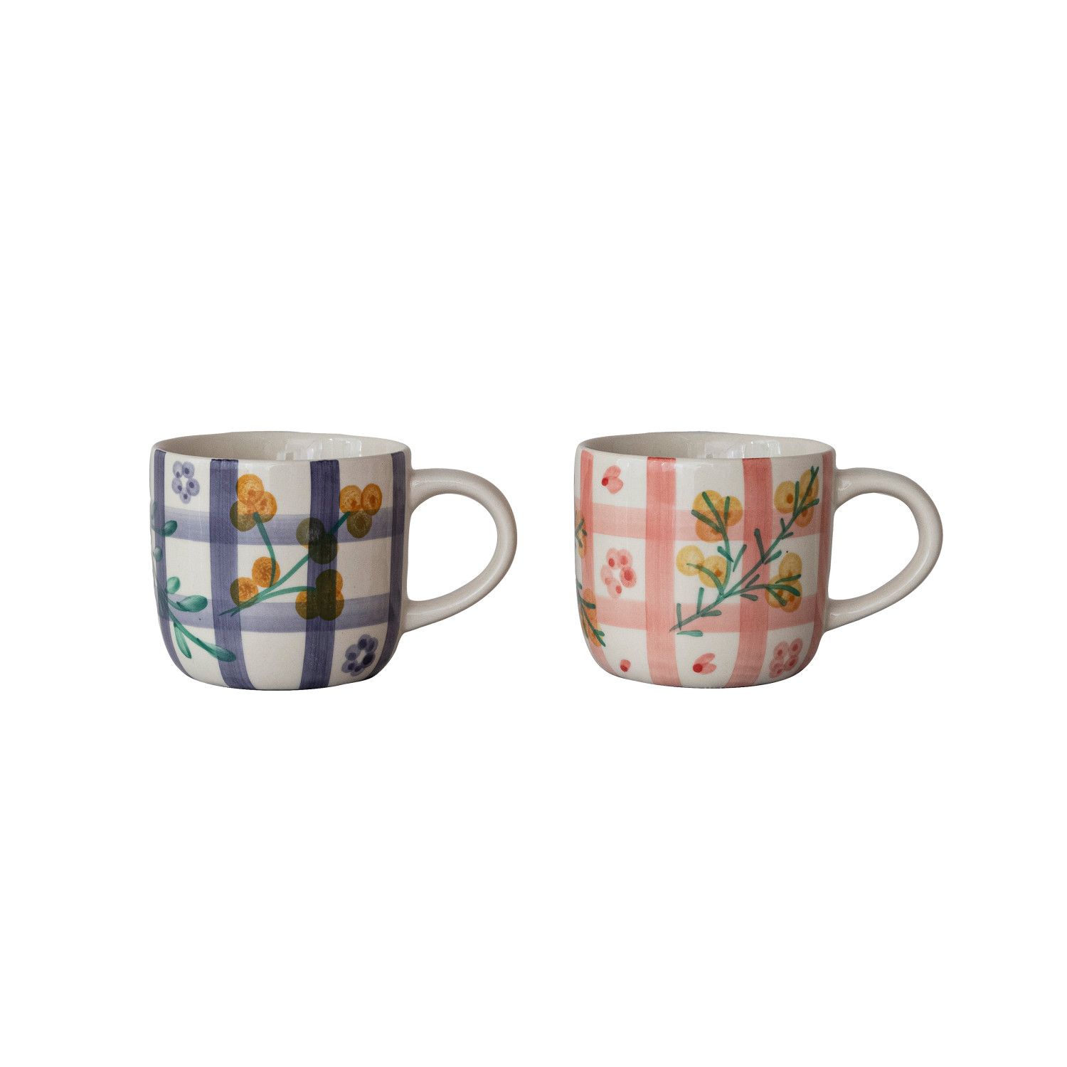 12 oz. Hand-Painted Stoneware Mug,