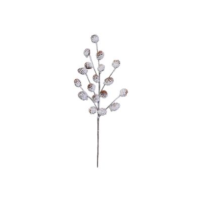 Snowy Pinecone Stem Decor