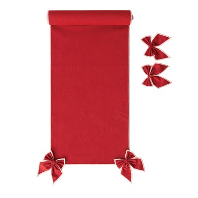 Table Runner with Detachable Bows