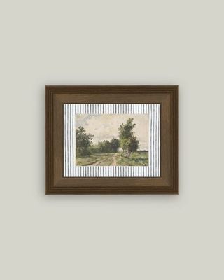 Provence Landscape Framed Vintage Art Print