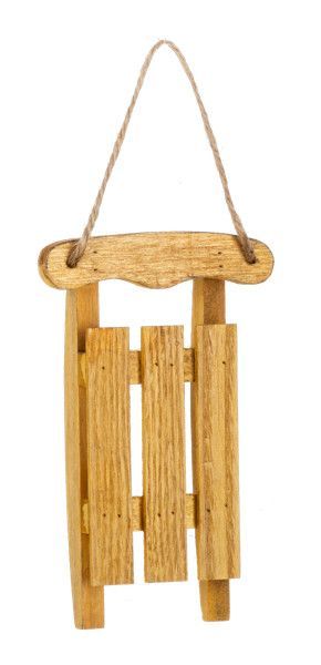 Sled Ornament Yellow