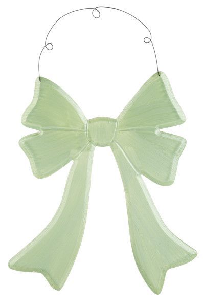 Bow Ornament Green