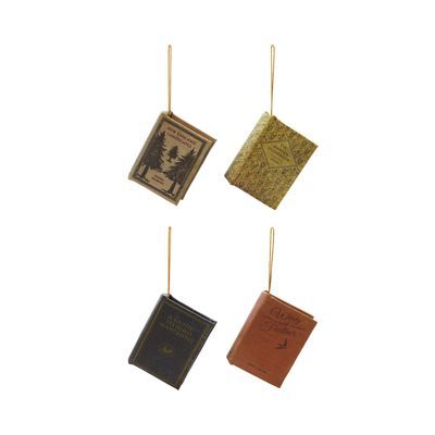 Fabric Book Ornament