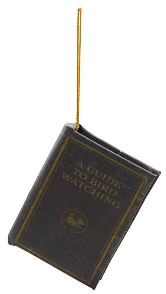 Fabric Book Ornament, Style: A Guide to Bird Watching