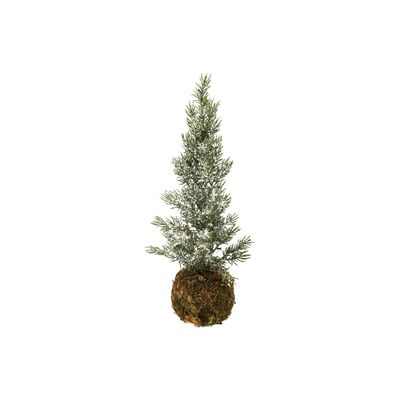 Faux Fir Tree with Frost Finish 16"