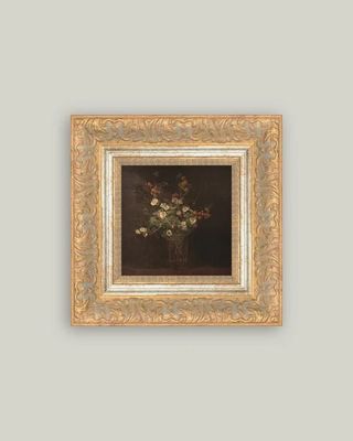 Moody Bloom Art Vintage Framed Art Print