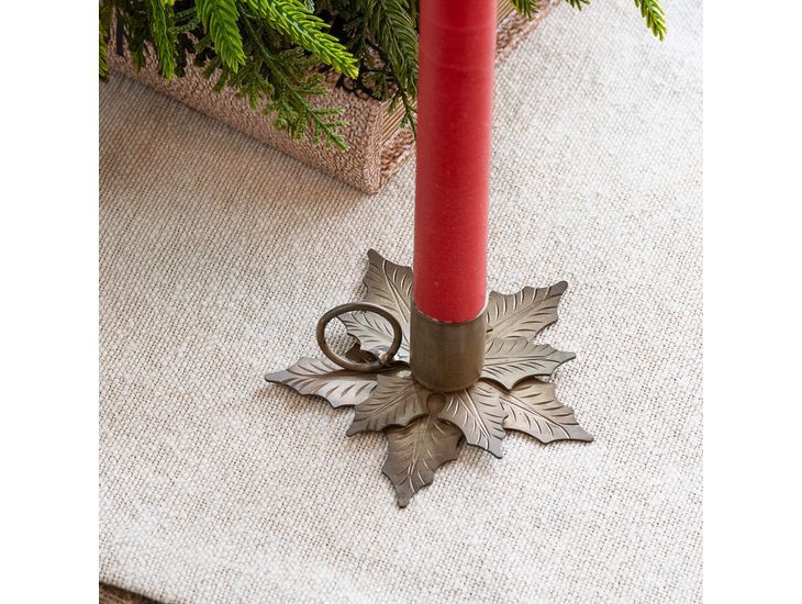 Holly Leaf Candle Holder