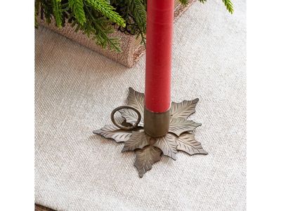 Holly Leaf Candle Holder