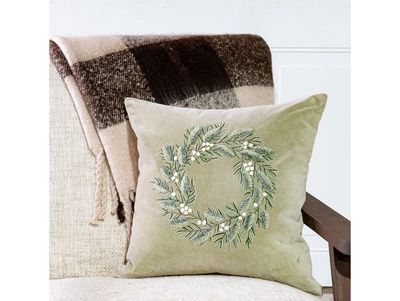 Leaf Wreath Pillow