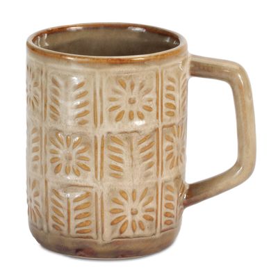 Stoneware Patterned Mug