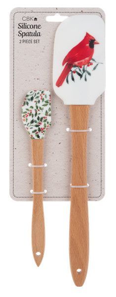 Rubber Spatulas (2 pc. set) Cardinal &amp; Botanical