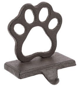 Paw Stocking Holder Brown