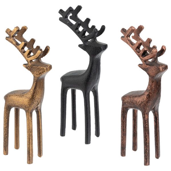 Tall Metallic Decorative Deer