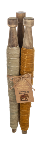 Rustic Velvet Ribbon on Wooden Spools (Set of 3)