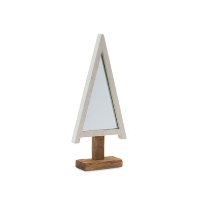 Glass &amp; Wood Christmas Tree 19.5"