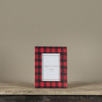 4” x 6” Red Plaid Photo Frame