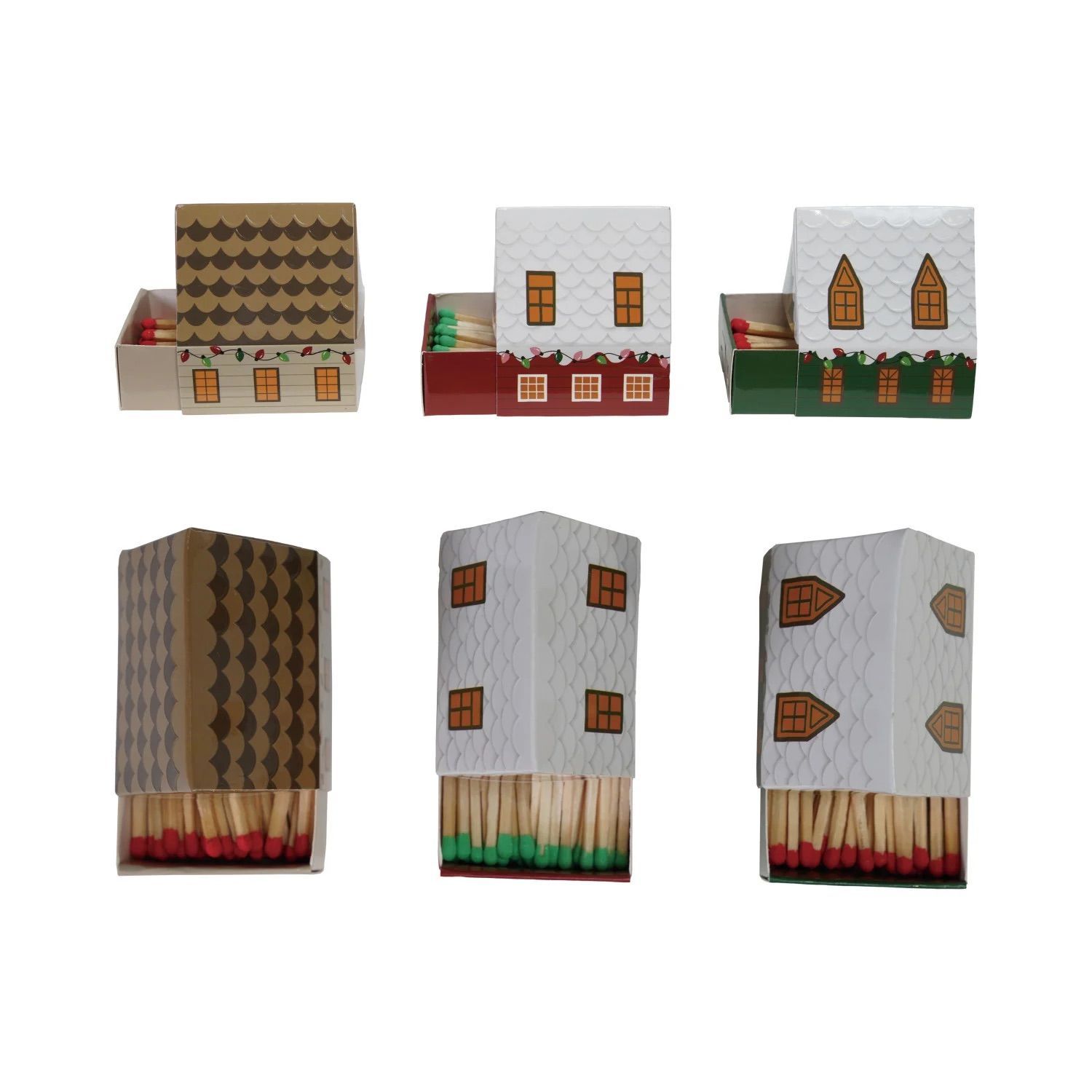 Matches in House Shaped Matchbox