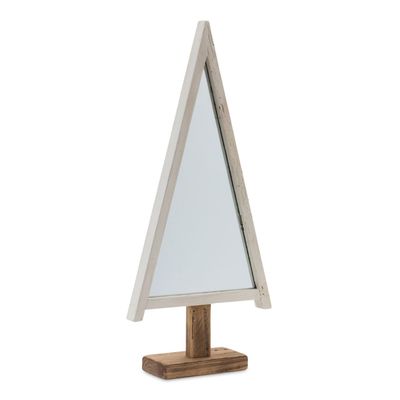 Glass &amp; Wood Christmas Tree 22.5"