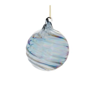 Blue Glass Ornament Ball-shaped