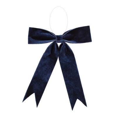 Blue Bow Ornament