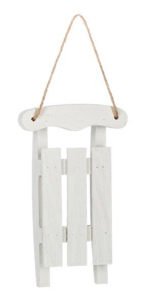 Sled Ornament White