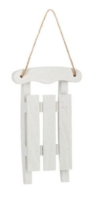 Sled Ornament White
