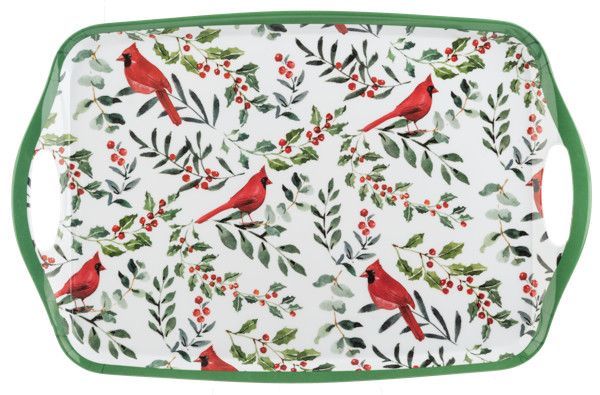 Serving Tray Cardinal &amp; Botanical