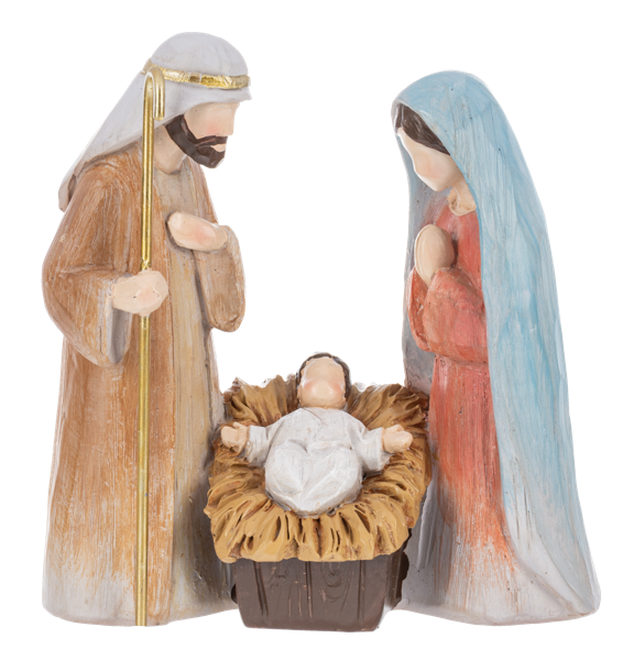 Holy Family Resin Figurine