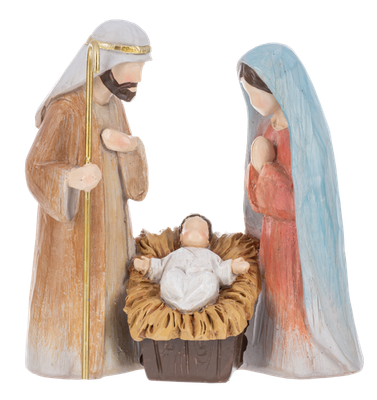 Holy Family Resin Figurine