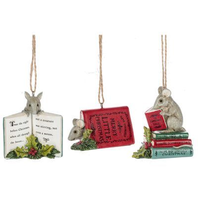 Mouse Storybook Ornament