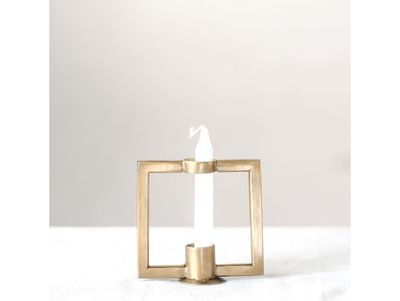 4" Square Candle Holder