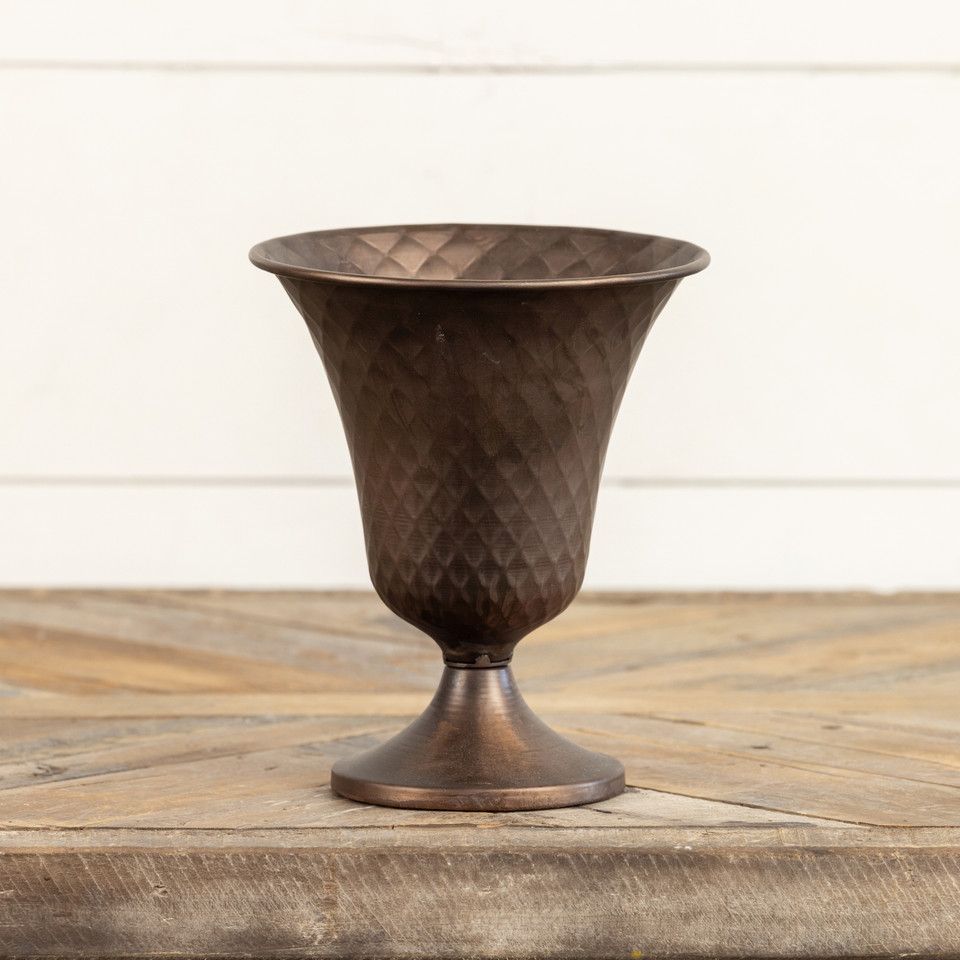 7.5" Flared Bronze Vase