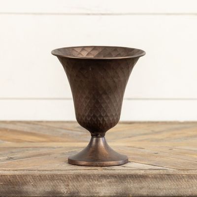 7.5" Flared Bronze Vase