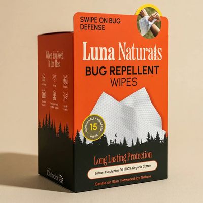 Luna naturals Natural Bug Repellent Wipes | 15ct