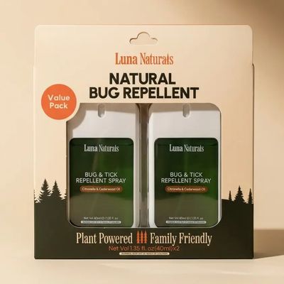 Luna Naturals Natural Bug &amp; Tick Spray | 2pk 40ml