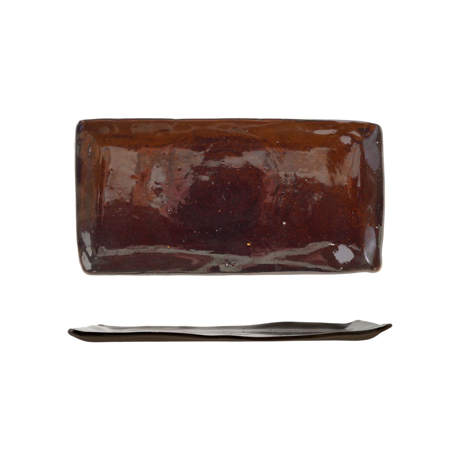 Reactive Crackle Stoneware Platter