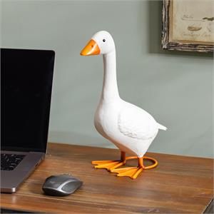 Georgie the Goose Statue, Metal, 12.75" Tall