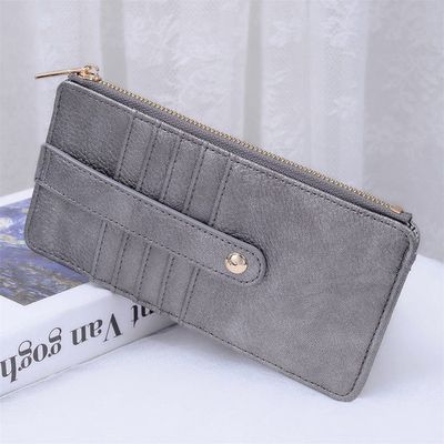 Saige Slim Cardholder Wallet, Color: Slate