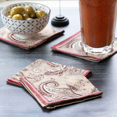 La Boheme Cotton Paisley Rectangle Napkin